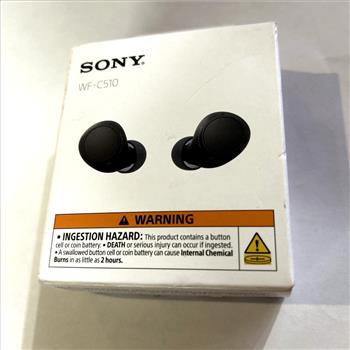 Sony WF C510 Truly Wireless Black Earbuds with Up To 11 Hours Battery Life