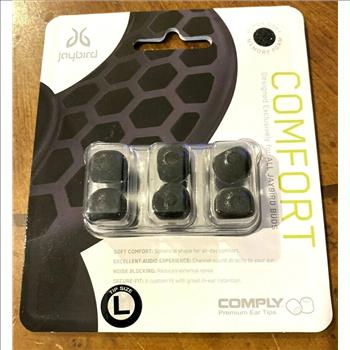 6 pcs Comfort Ear Tips Adapters Replacement Set for Jaybird Headphones (BK)