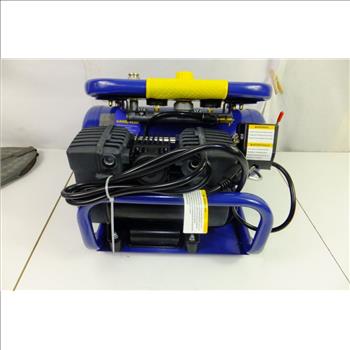 New In The Box Goodyear Quiet Air Compressor 2 GAL Roll Cage Design $150 at Lowes