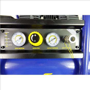 New In The Box Goodyear Quiet Air Compressor 2 GAL Roll Cage Design $150 at Lowes