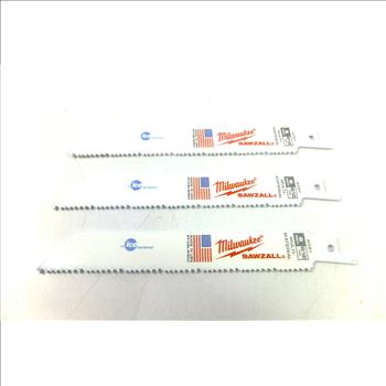 Lot Of 3 Milwaukee Sawzall Blades 6