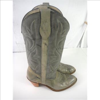 Women's Gray/Green Capezio Cowboy Boots Size 8.5M