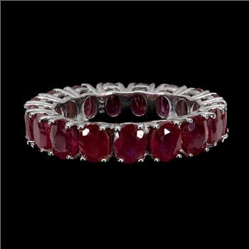 Natural Pigeon Blood Ruby Eternity Ring