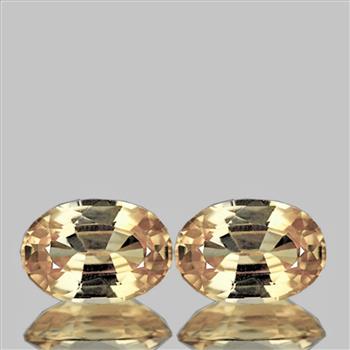 NATURAL CHAMPAGNE TOPAZ PAIR- FL/VVS
