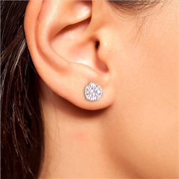 2.00 Ct Diamond Stud Earrings 14K White Gold Low Reserve