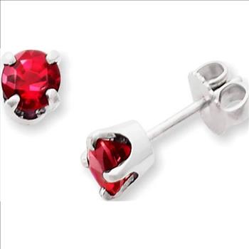 1.50 Carat Ceylon Ruby Stud Earrings Beautilful