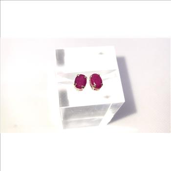 1.50 Ct Ruby Stud Earrings No Reserve