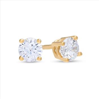 2.00 Carat Diamond Stud Lab Grown Earrings set in 14K Gold