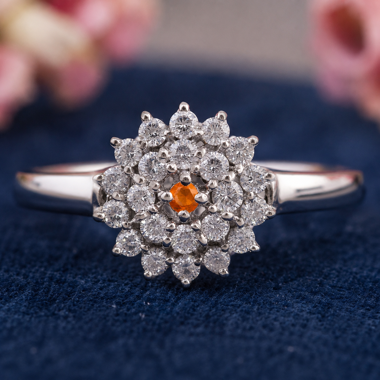 925 Sterling Silver 1.06 Ct Round Cubic Zirconia Ring 7 US Ring Size