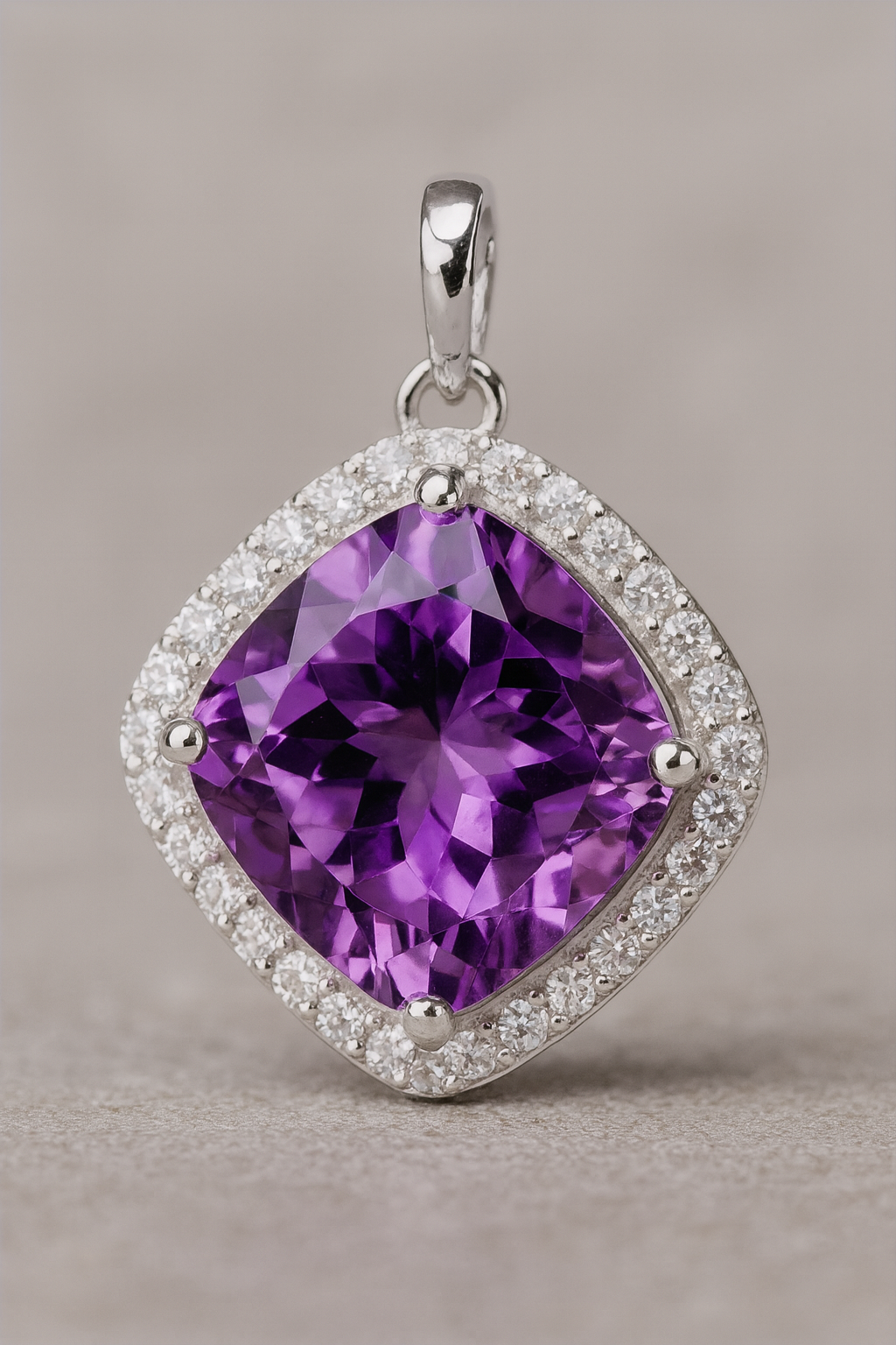 925 Sterling Silver 1.10 Ct Round Cubic Zirconia Necklace