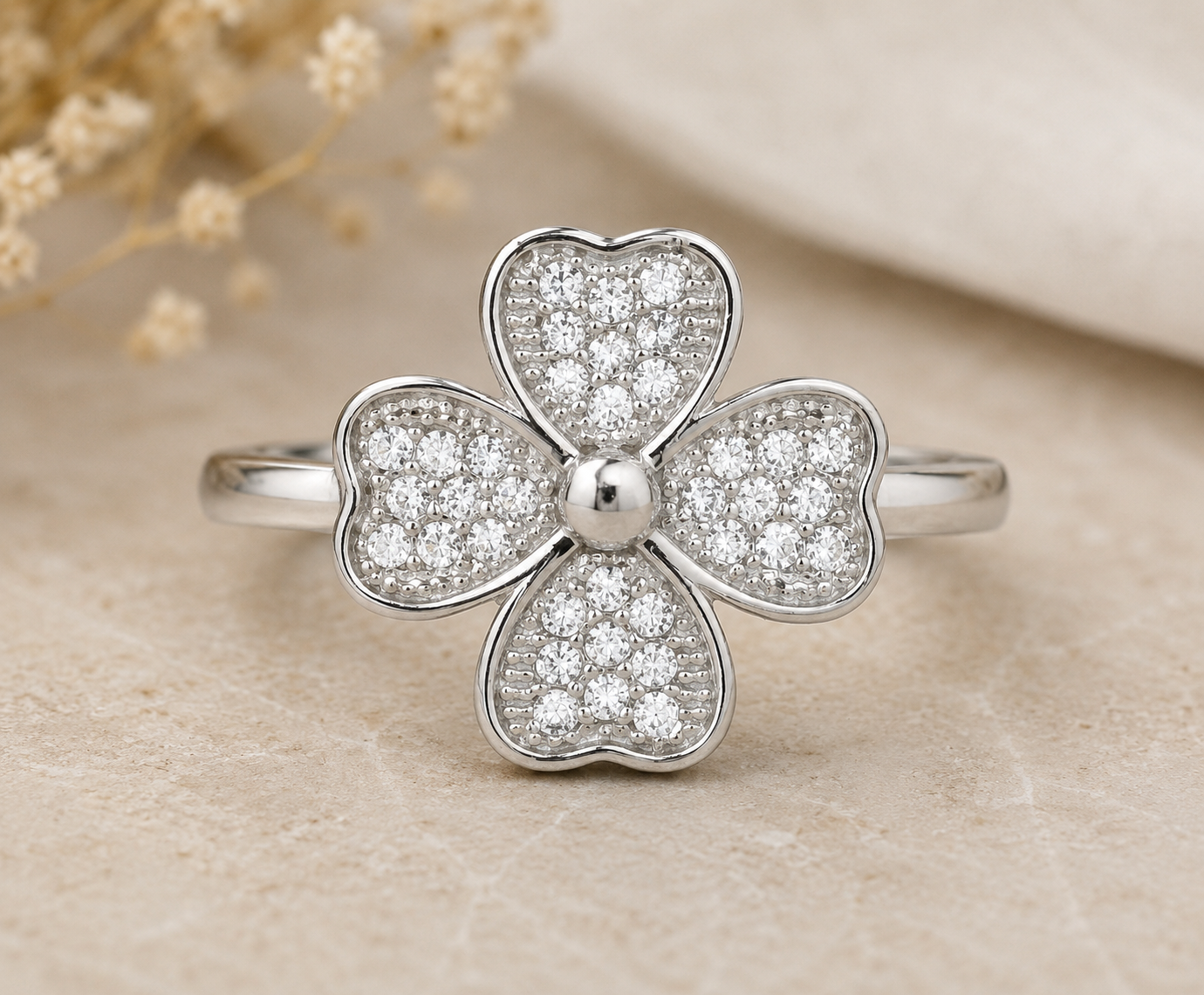 925 Sterling Silver 1.51 Ct Cubic Zirconia Ring 6 US Ring Size