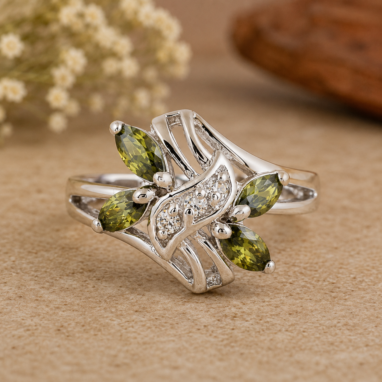 925 Sterling Silver 2.89 Ct Cubic Zirconia Ring 8 US Ring Size
