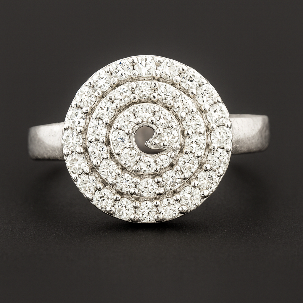 925 Sterling Silver 4.08 Ct Cubic Zirconia Ring 6  US Ring Size