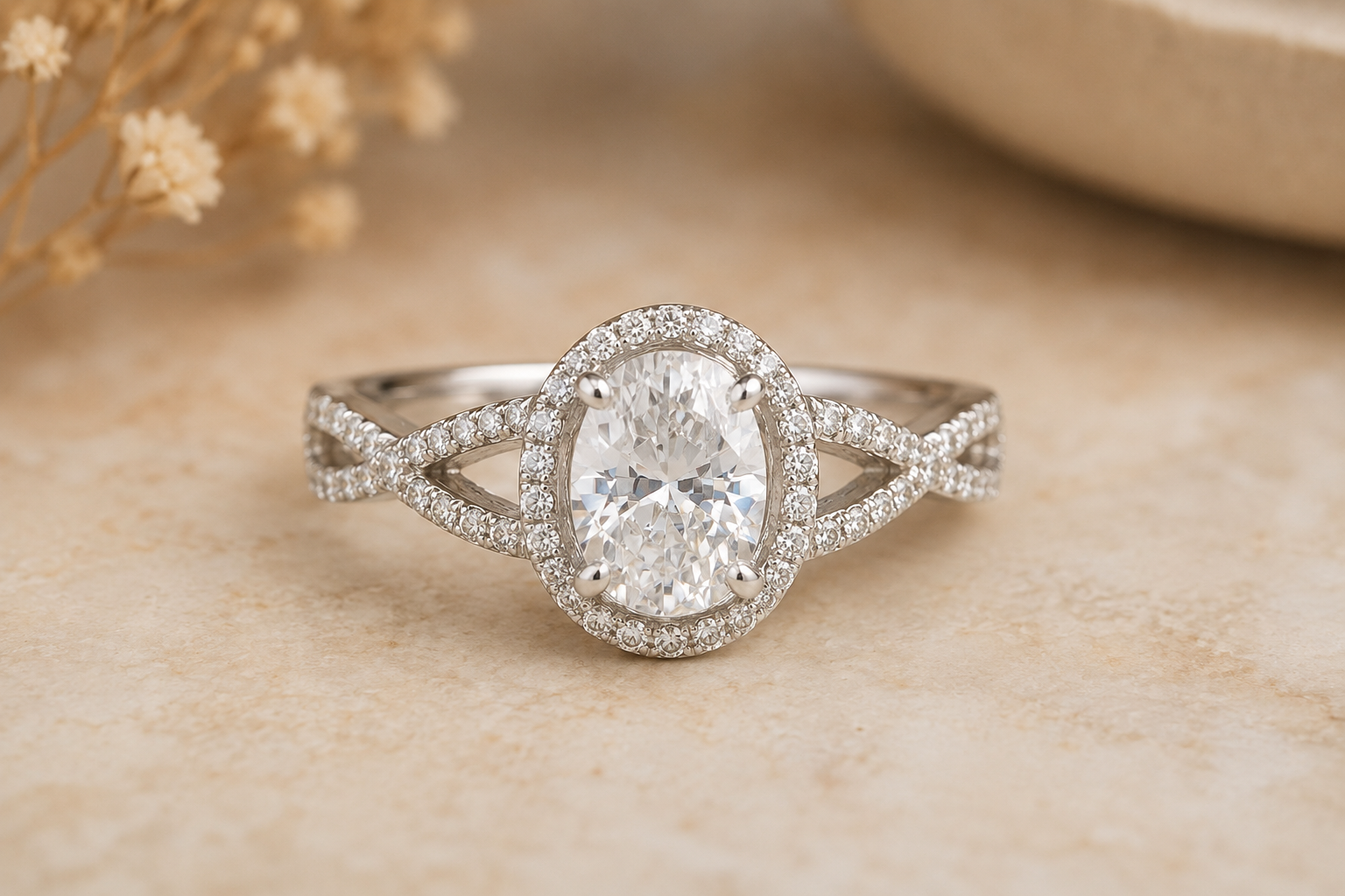 925 Sterling Silver 6.29 Ct Cubic Zirconia Ring 7 US Ring Size