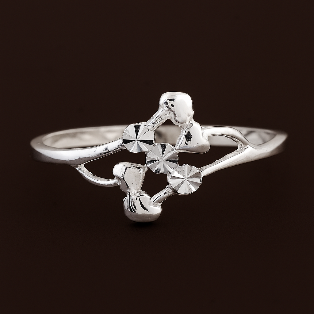 NO RESERVE 0.00 Ct Plain 925 Sterling Silver Ring