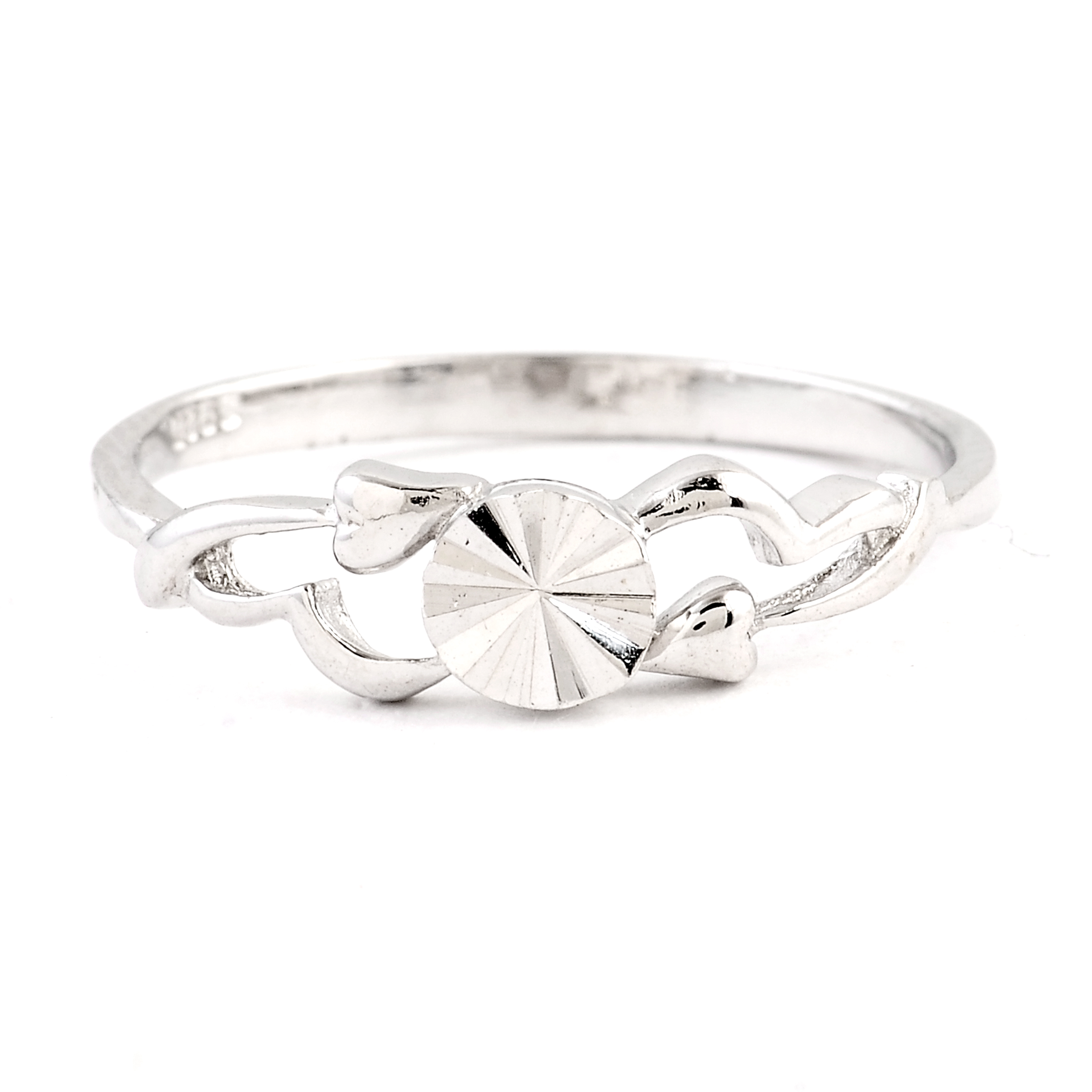 NO RESERVE 0.00 Ct Plain 925 Sterling Silver Ring