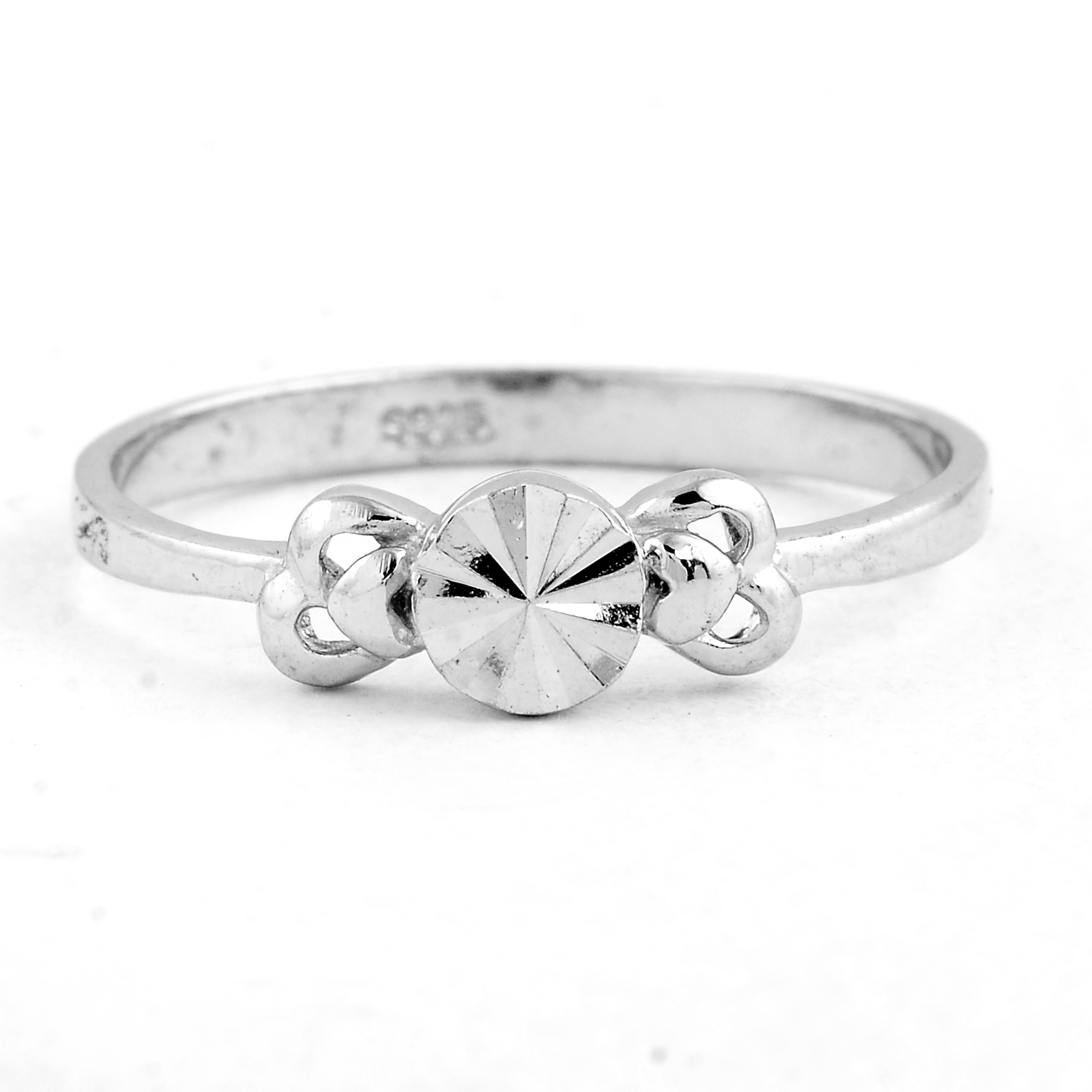 NO RESERVE 0.00 Ct Plain 925 Sterling Silver Ring