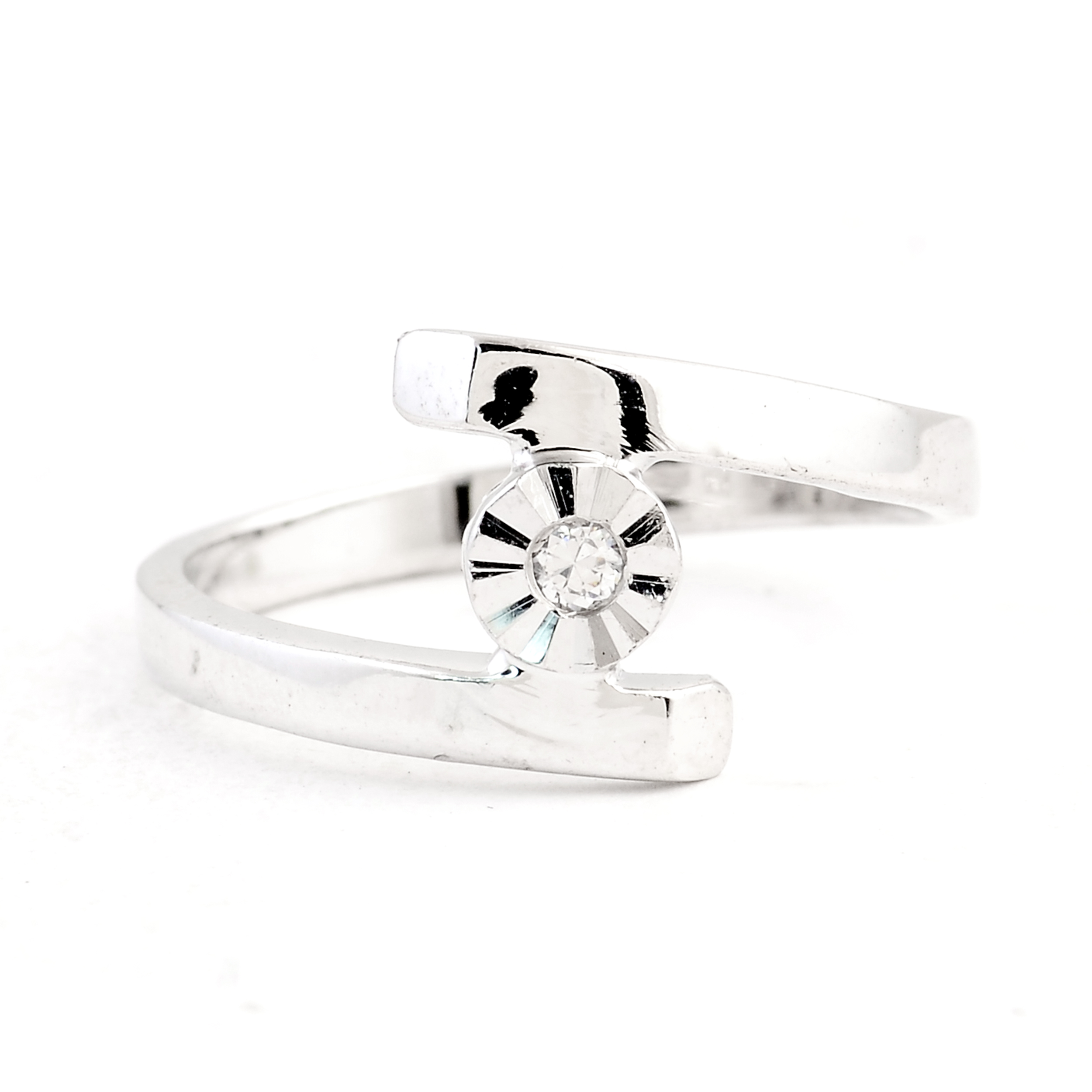 NO RESERVE 0.20 Ct Cubic Zirconia 925 Sterling Silver Ring