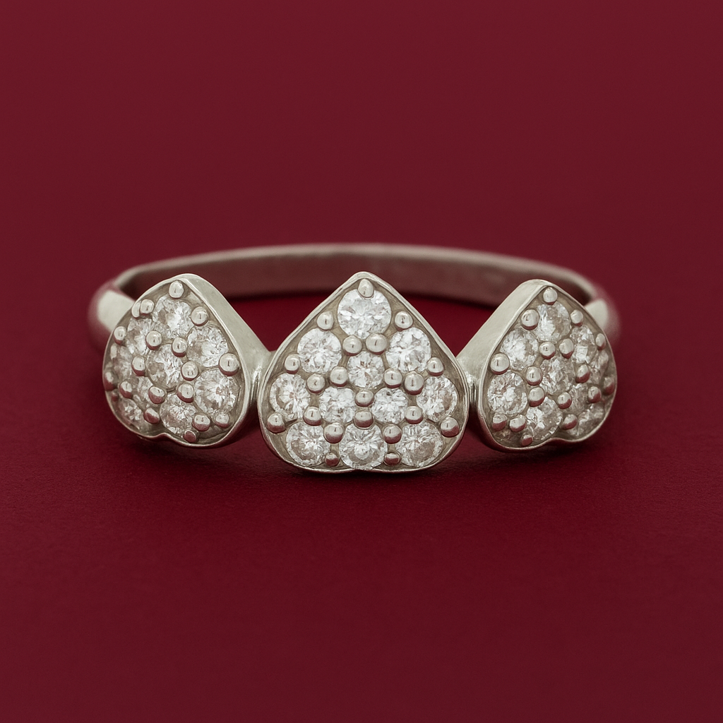 NO RESERVE 0.82 Ct Cubic Zirconia 925 Sterling Silver Ring