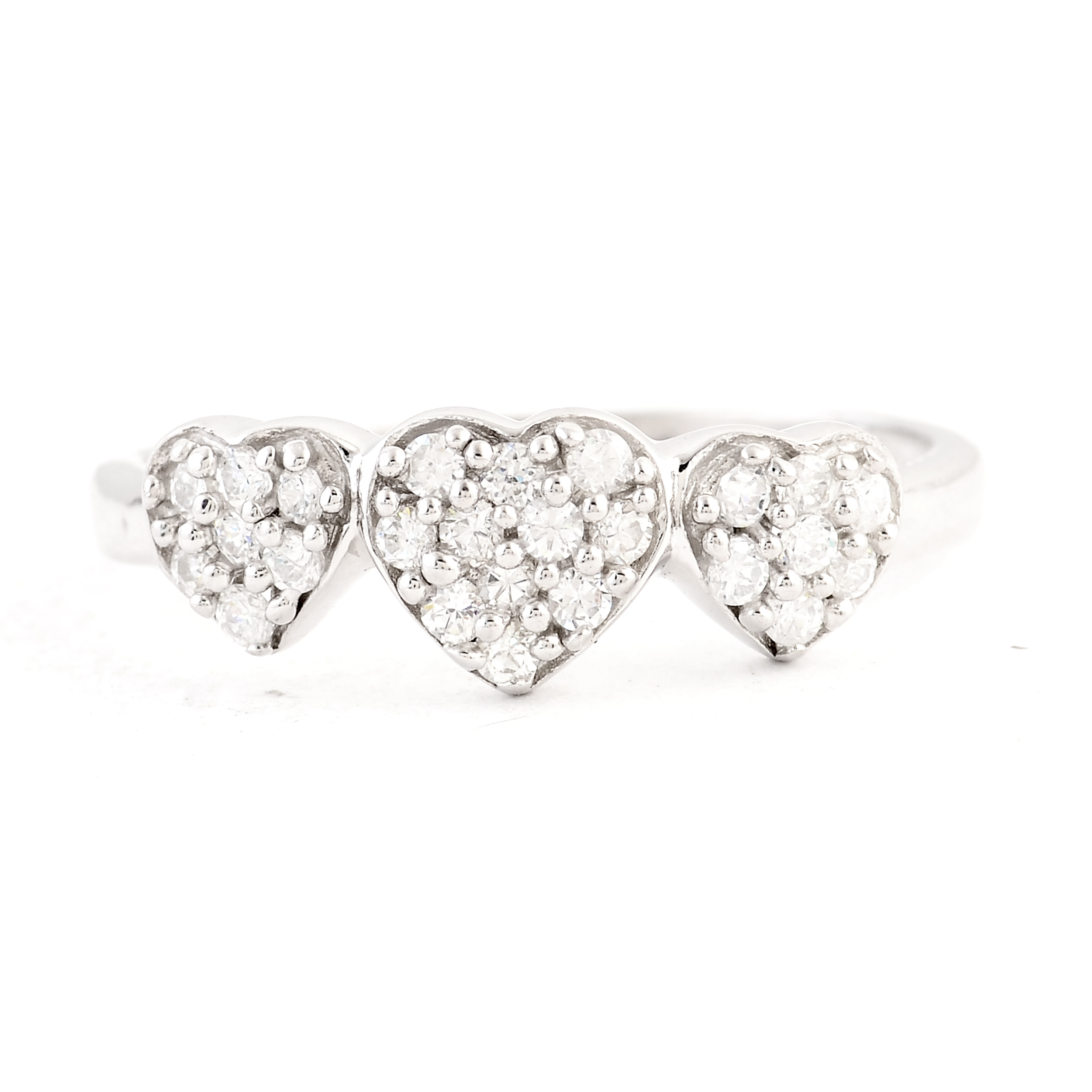 NO RESERVE 0.82 Ct Cubic Zirconia 925 Sterling Silver Ring