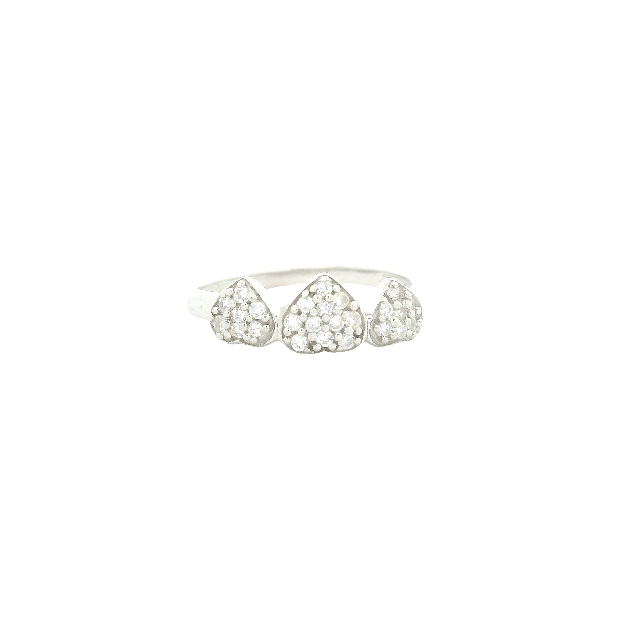 NO RESERVE 0.82 Ct Cubic Zirconia 925 Sterling Silver Ring