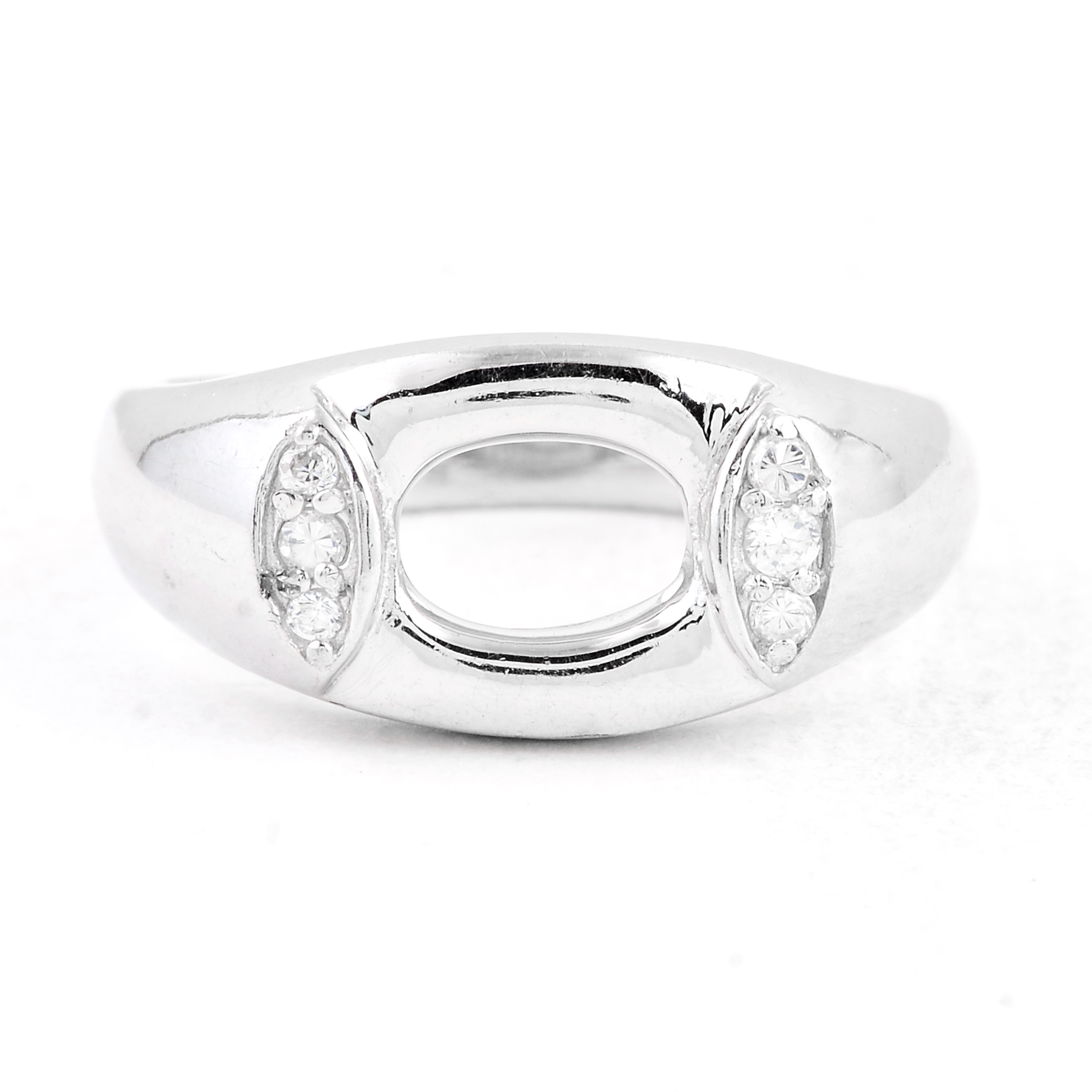 NO RESERVE 0.89 Ct Cubic Zirconia 925 Sterling Silver Ring