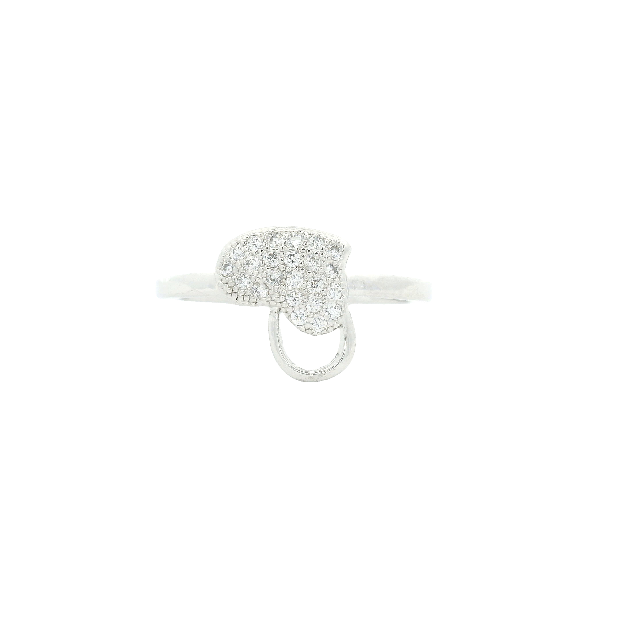 NO RESERVE 0.92 Ct Cubic Zirconia 925 Sterling Silver Ring
