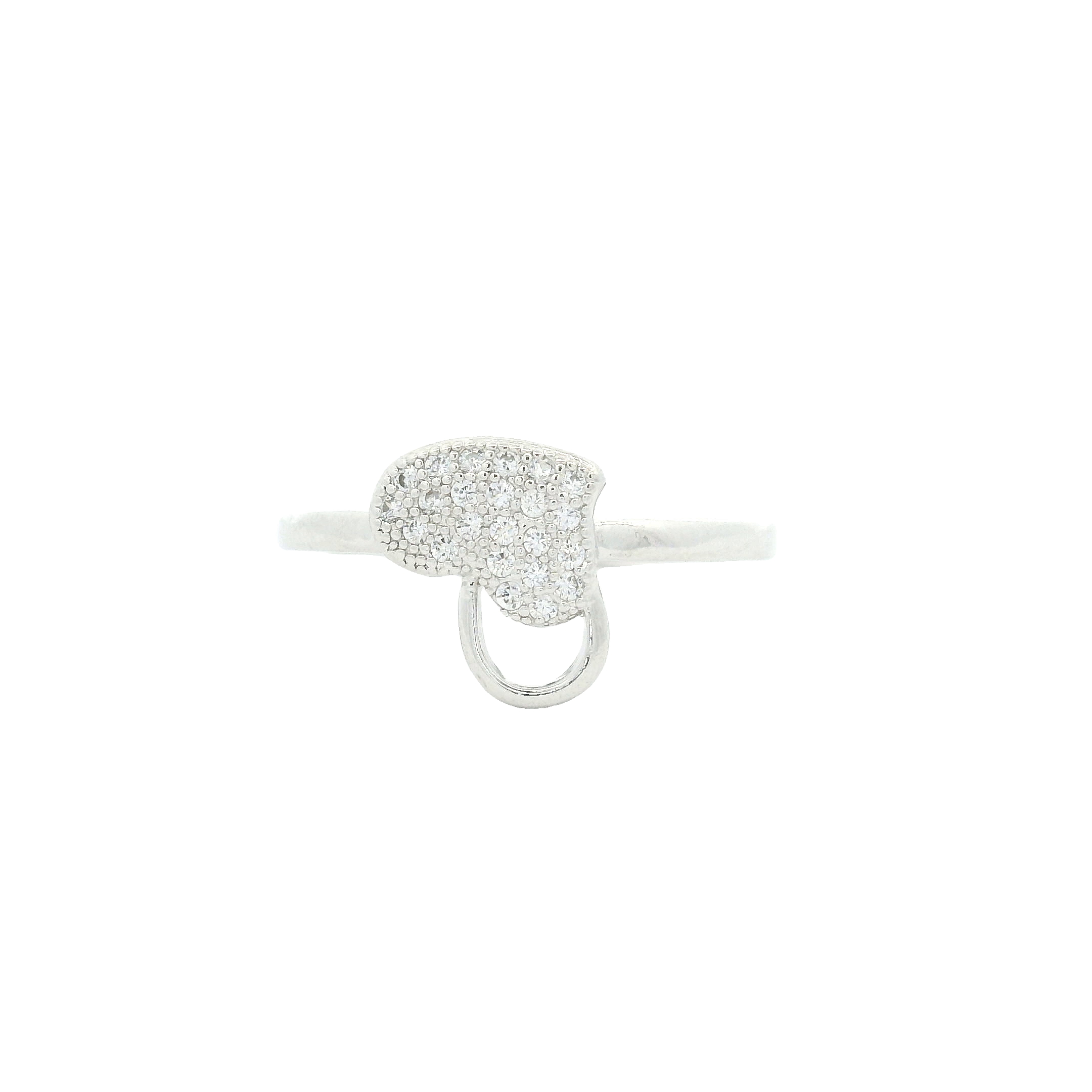NO RESERVE 0.99 Ct Cubic Zirconia 925 Sterling Silver Ring
