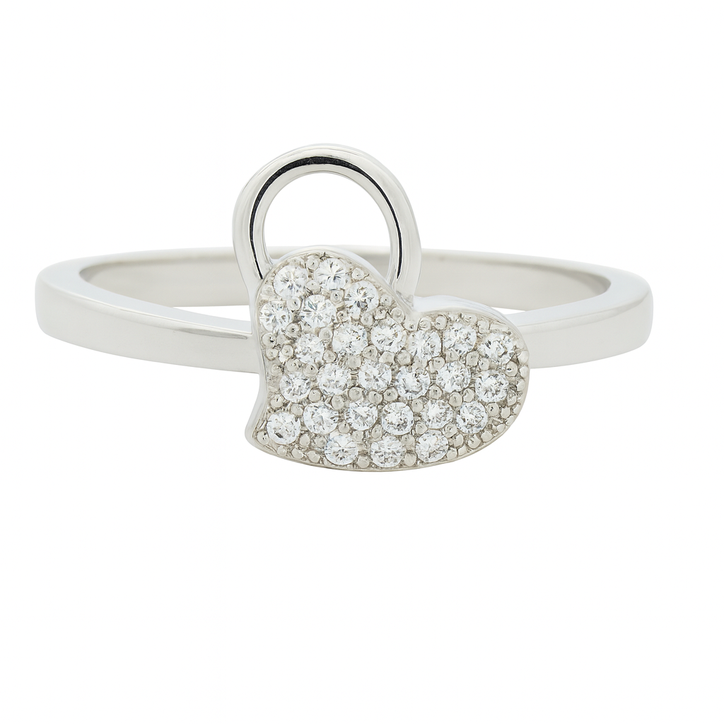 NO RESERVE 0.99 Ct Cubic Zirconia 925 Sterling Silver Ring