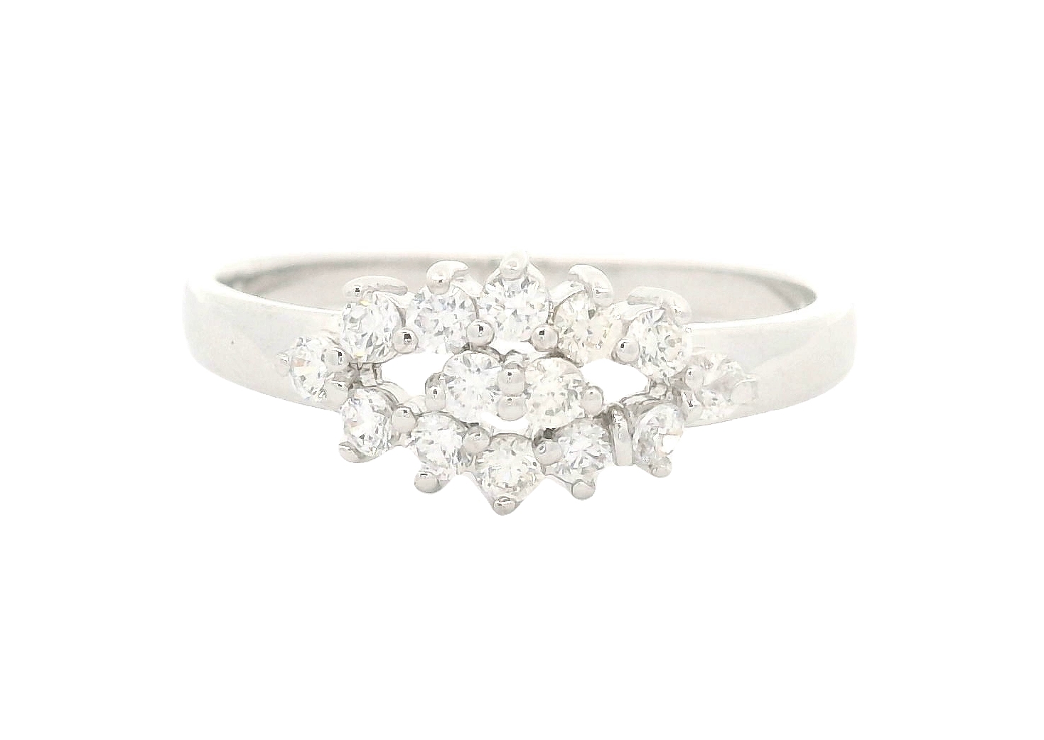 NO RESERVE 1.00 Ct Cubic Zirconia 925 Sterling Silver Ring