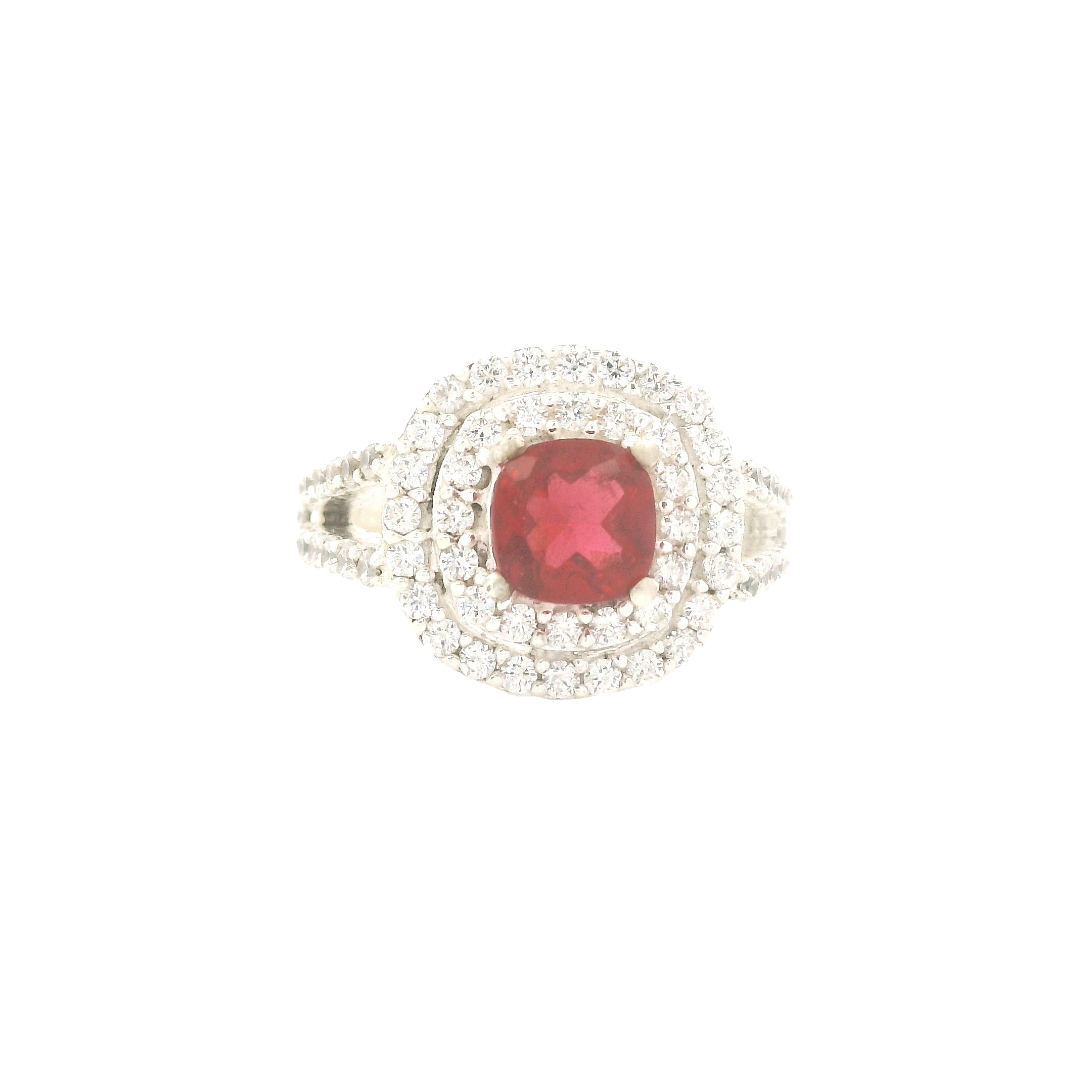 NO RESERVE 10.20 Ct Cubic Zirconia 925 Sterling Silver Ring