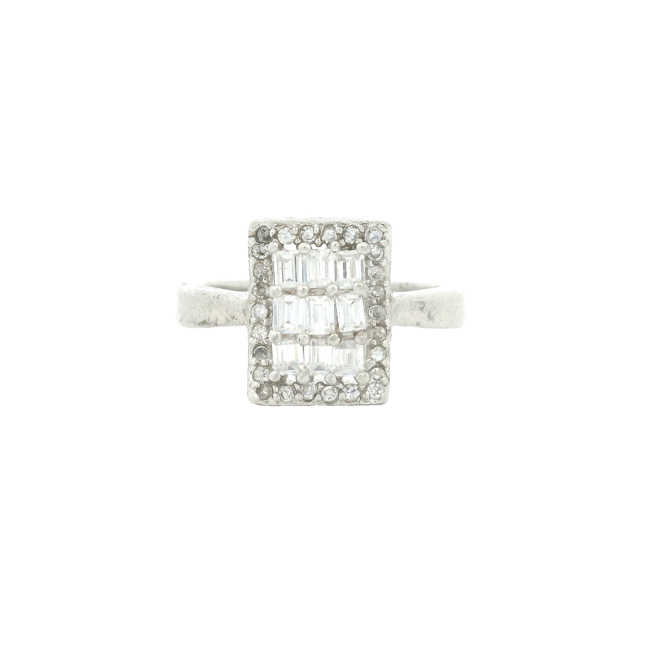 NO RESERVE 11.00 Ct Cubic Zirconia 925 Sterling Silver Ring