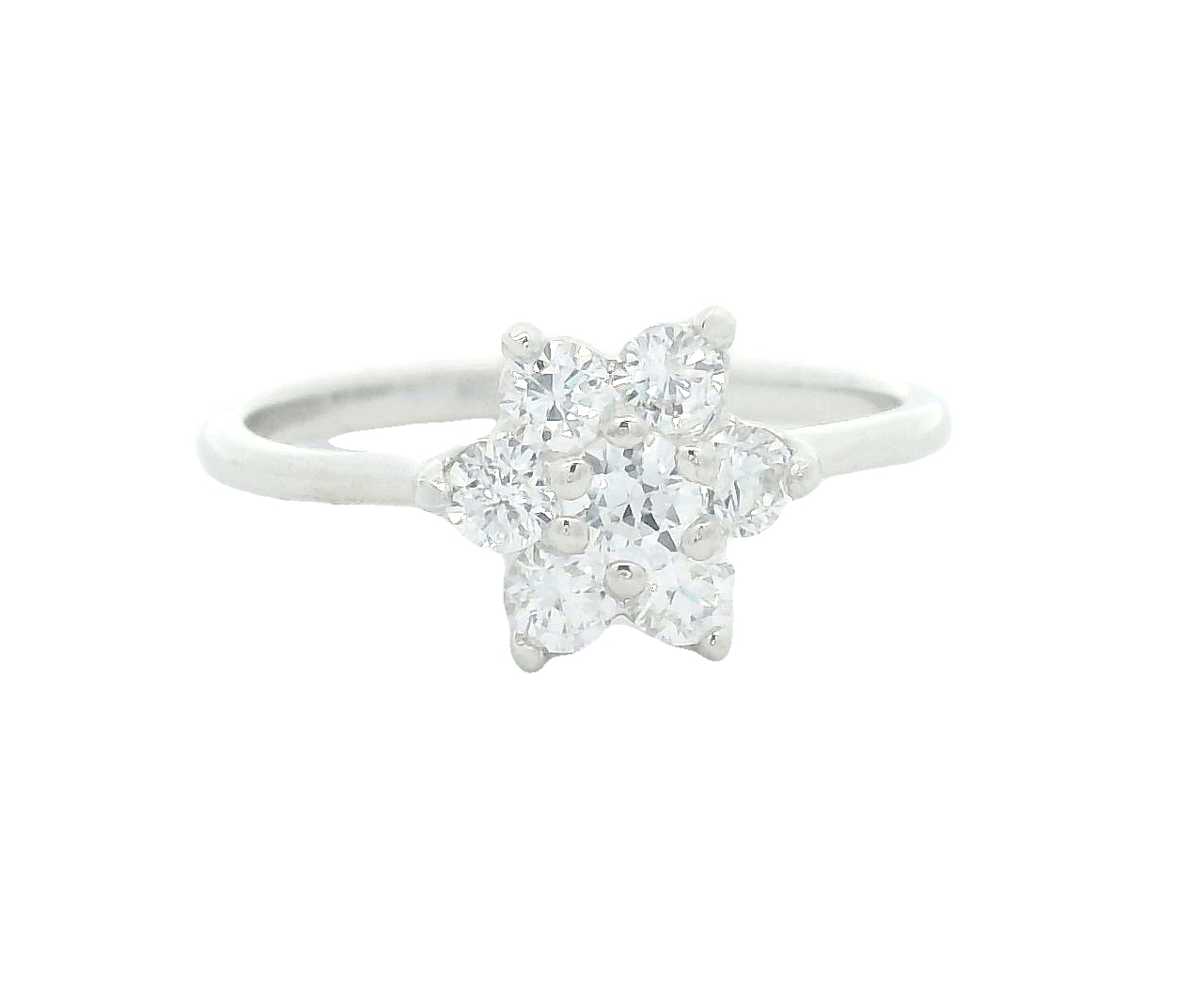 NO RESERVE 1.20 Ct Cubic Zirconia 925 Sterling Silver Ring