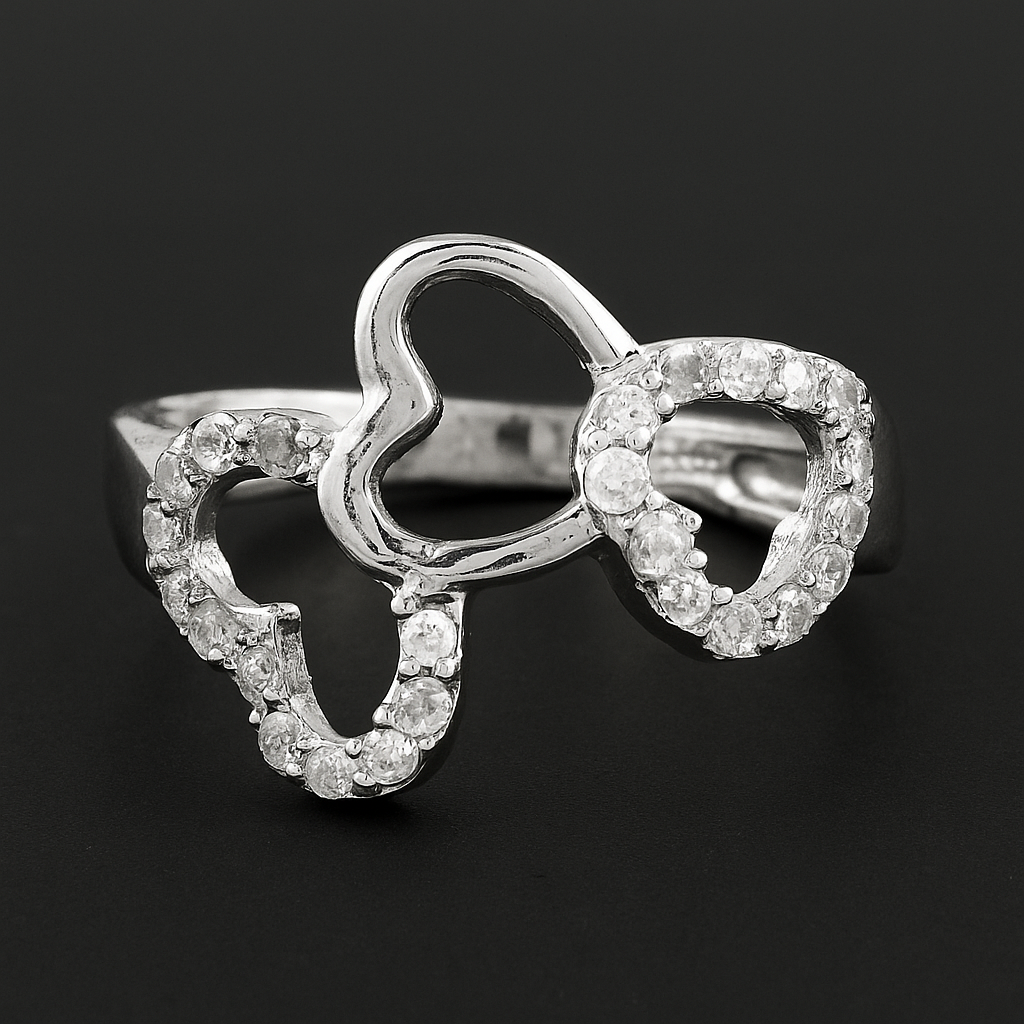 NO RESERVE 1.23 Ct Cubic Zirconia 925 Sterling Silver Ring