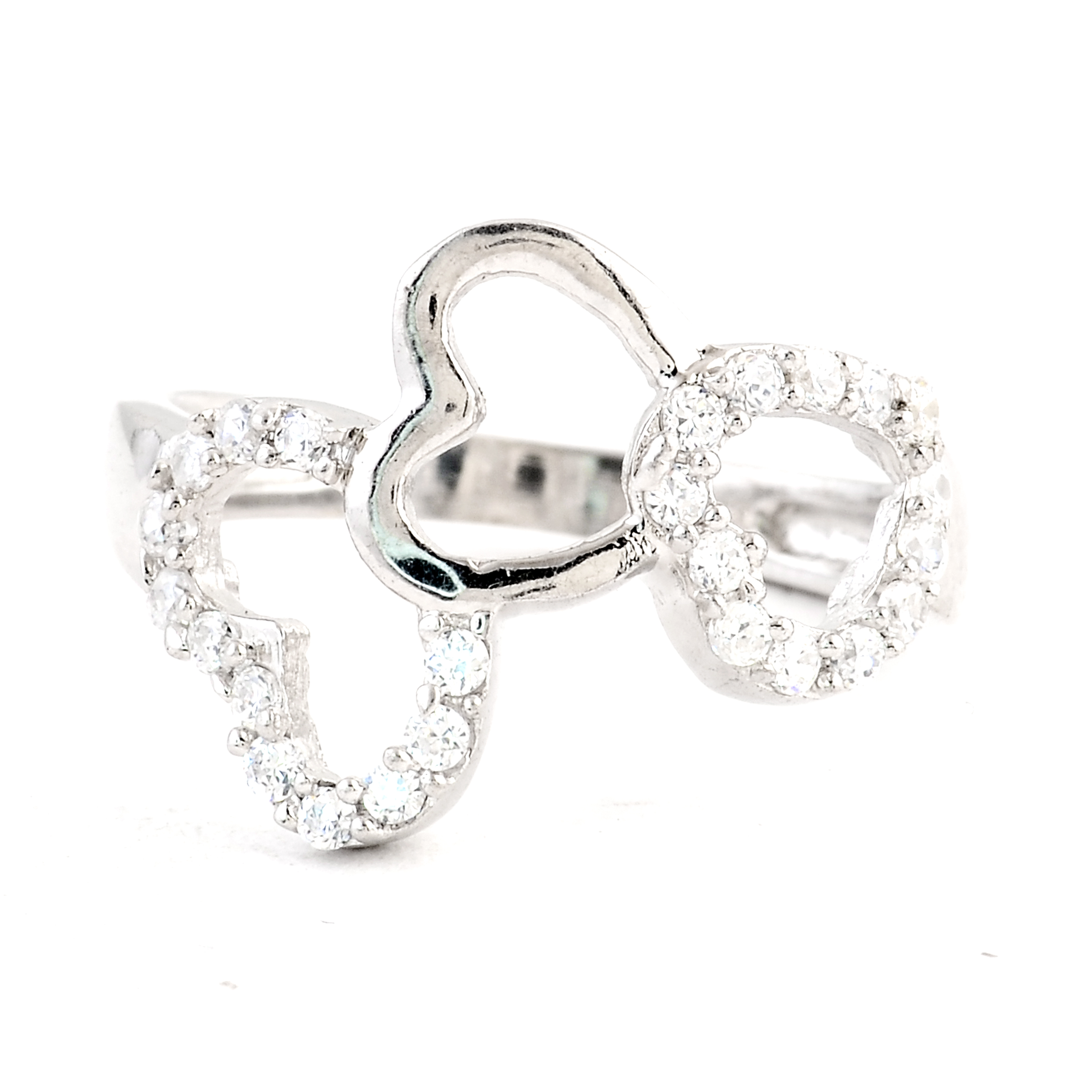 NO RESERVE 1.24 Ct Cubic Zirconia 925 Sterling Silver Ring