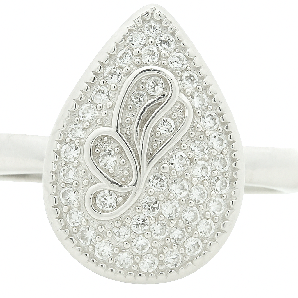 NO RESERVE 1.39 Ct Cubic Zirconia 925 Sterling Silver Ring