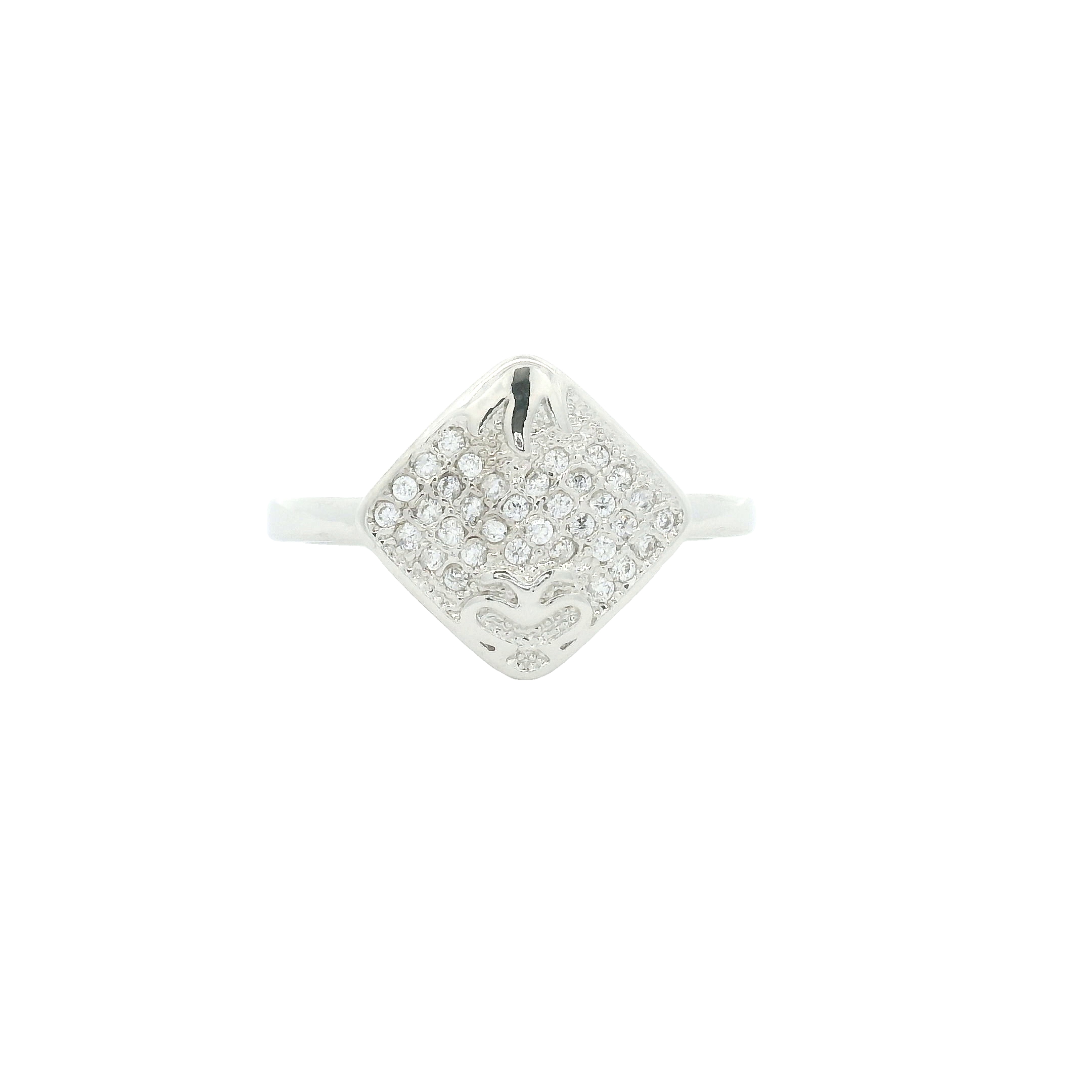 NO RESERVE 1.43 Ct Cubic Zirconia 925 Sterling Silver Ring