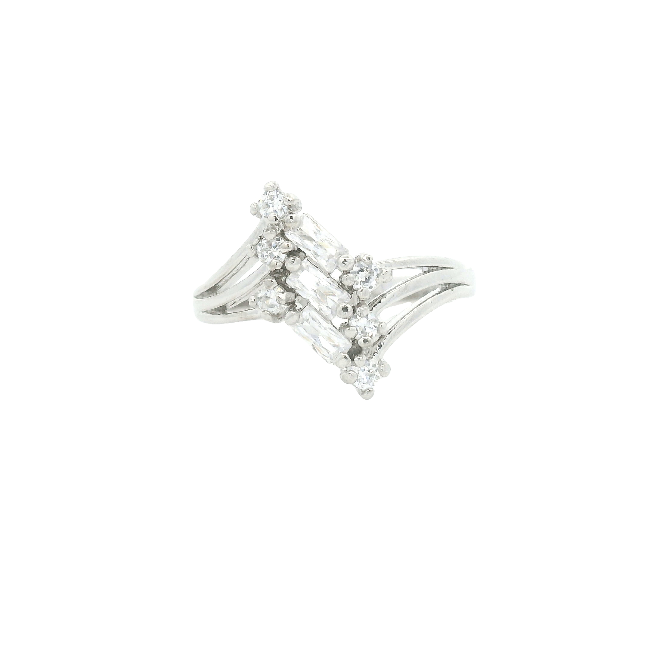 NO RESERVE 1.43 Ct Cubic Zirconia 925 Sterling Silver Ring