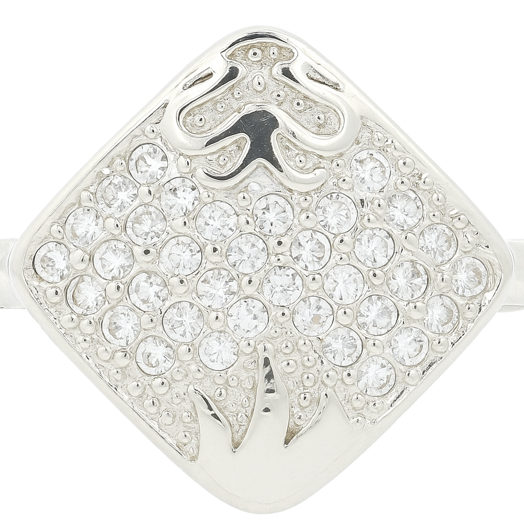 NO RESERVE 1.43 Ct Cubic Zirconia 925 Sterling Silver Ring