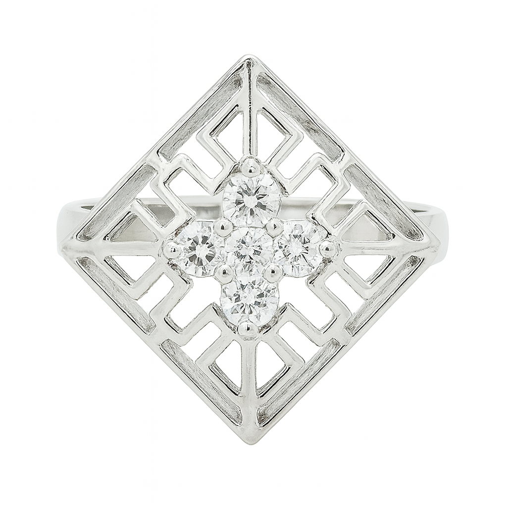 NO RESERVE 1.48 Ct Cubic Zirconia 925 Sterling Silver Ring