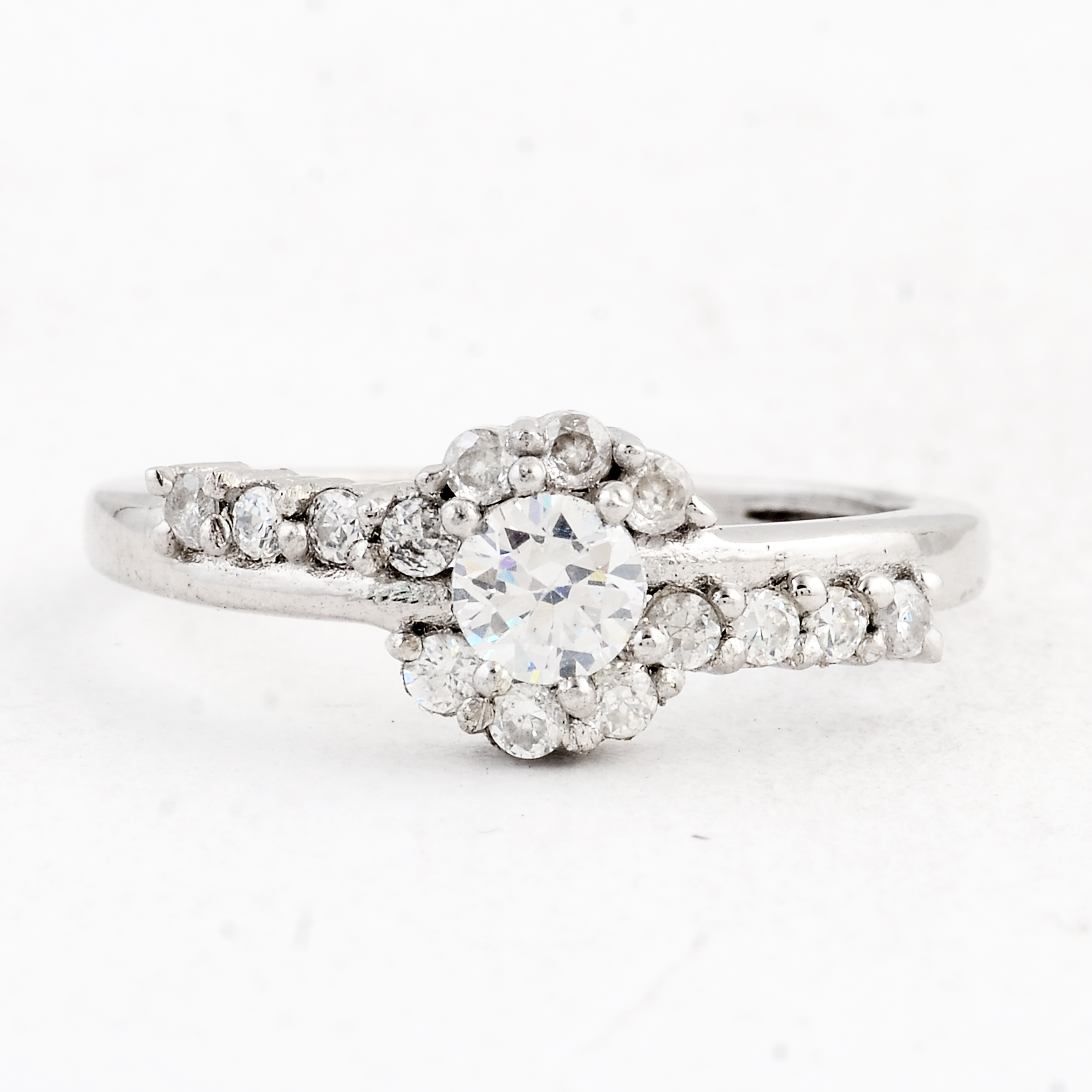 NO RESERVE 1.49 Ct Cubic Zirconia 925 Sterling Silver Ring