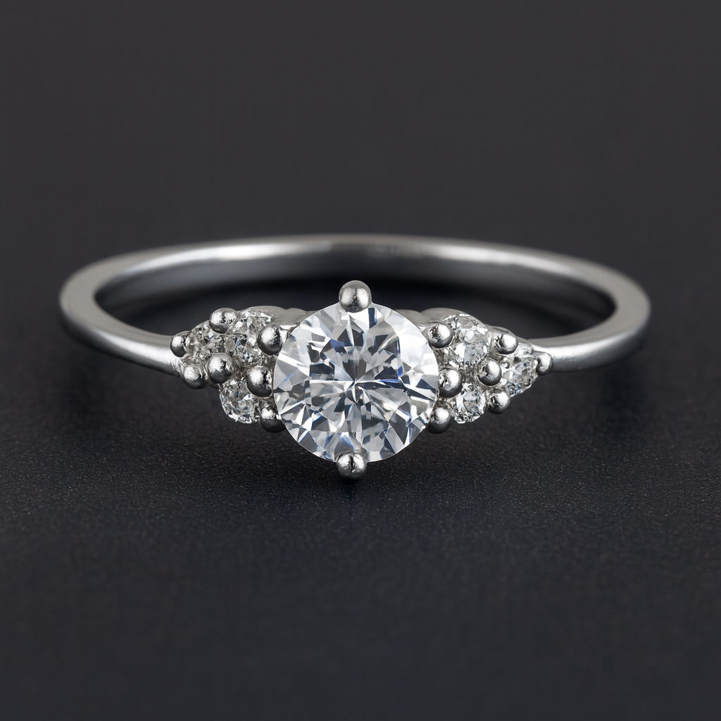 NO RESERVE 1.65 Ct Cubic Zirconia 925 Sterling Silver Ring