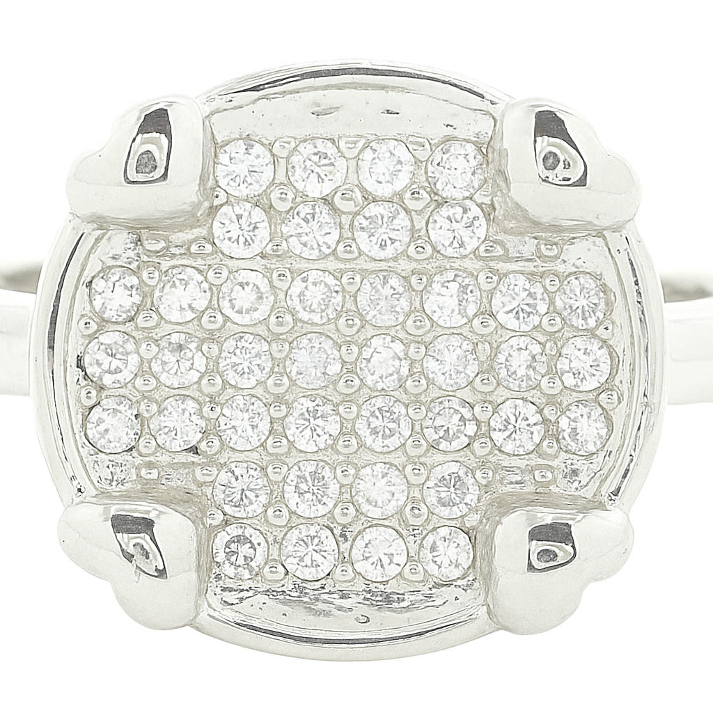 NO RESERVE 1.68 Ct Cubic Zirconia 925 Sterling Silver Ring