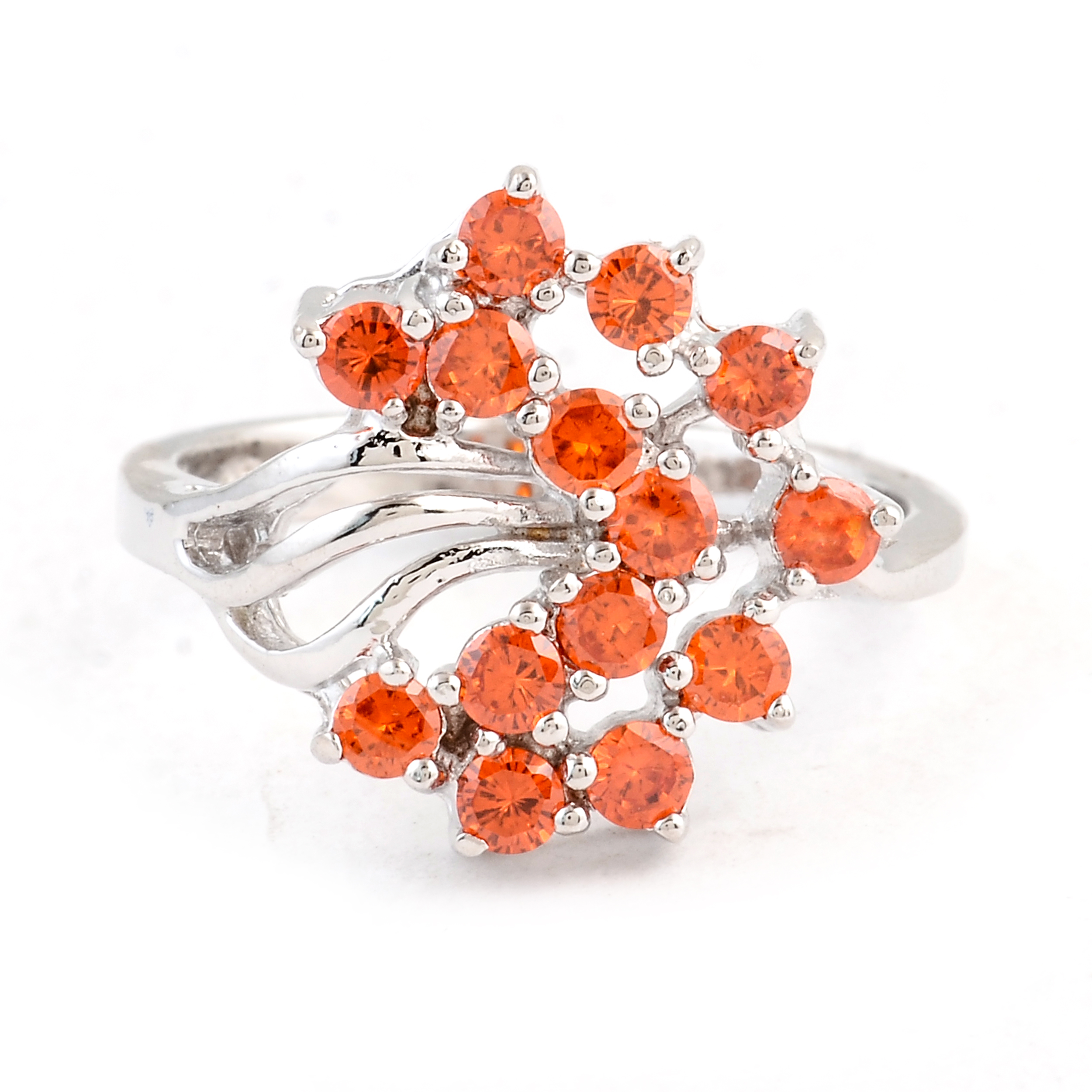 NO RESERVE 1.86 Ct Cubic Zirconia 925 Sterling Silver Ring