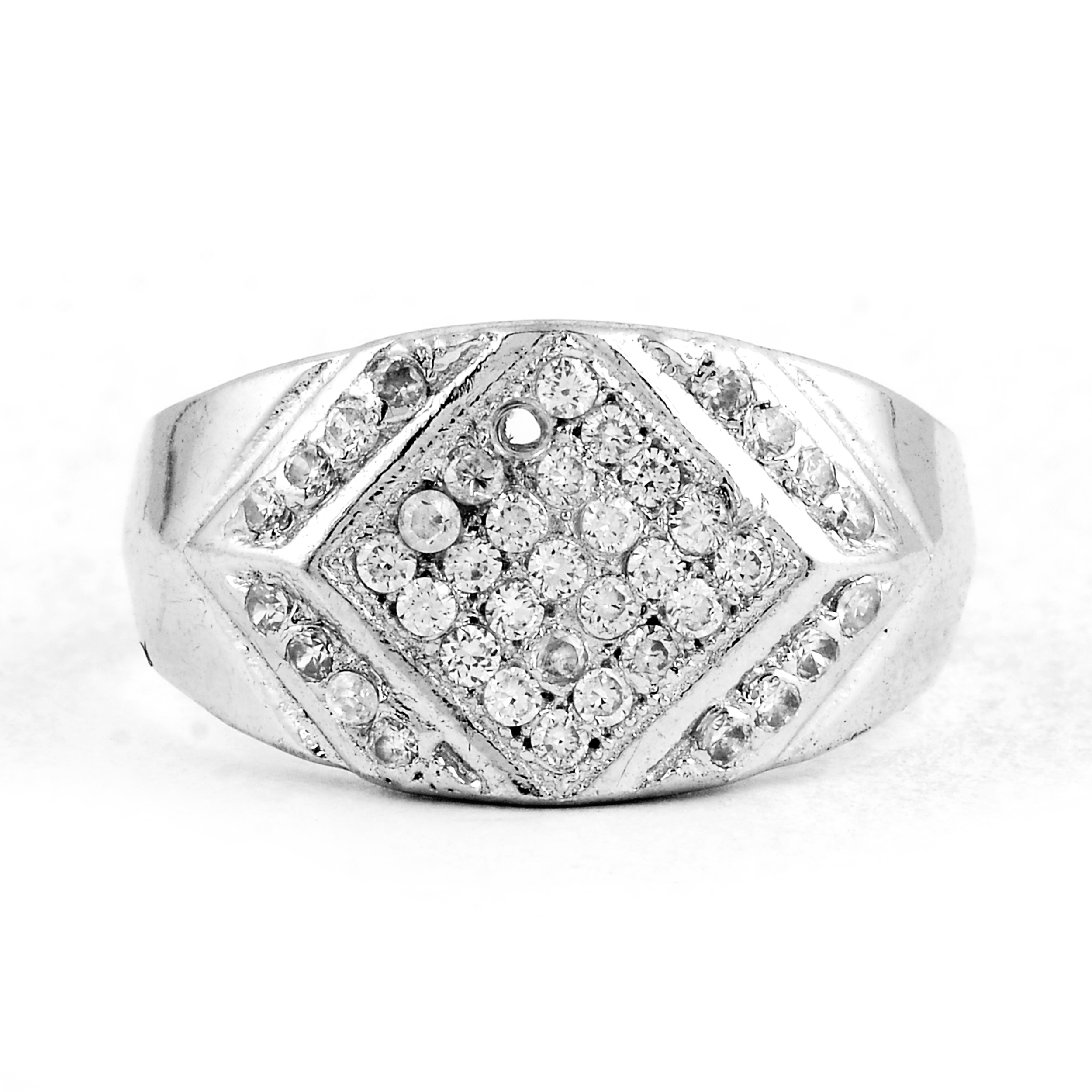 NO RESERVE 2.32 Ct Cubic Zirconia 925 Sterling Silver Ring