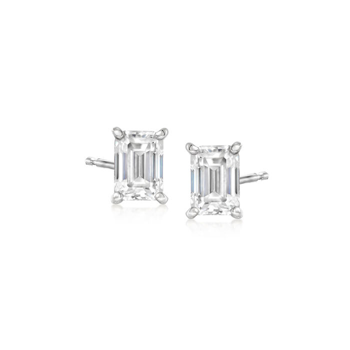 NO RESERVE 2.50 ct. t.w. Moissanite Stud Earrings in Sterling Silver