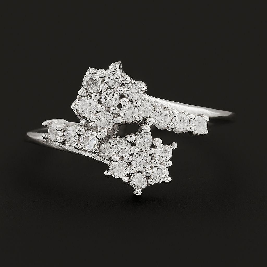 NO RESERVE 2.61 Ct Cubic Zirconia 925 Sterling Silver Ring