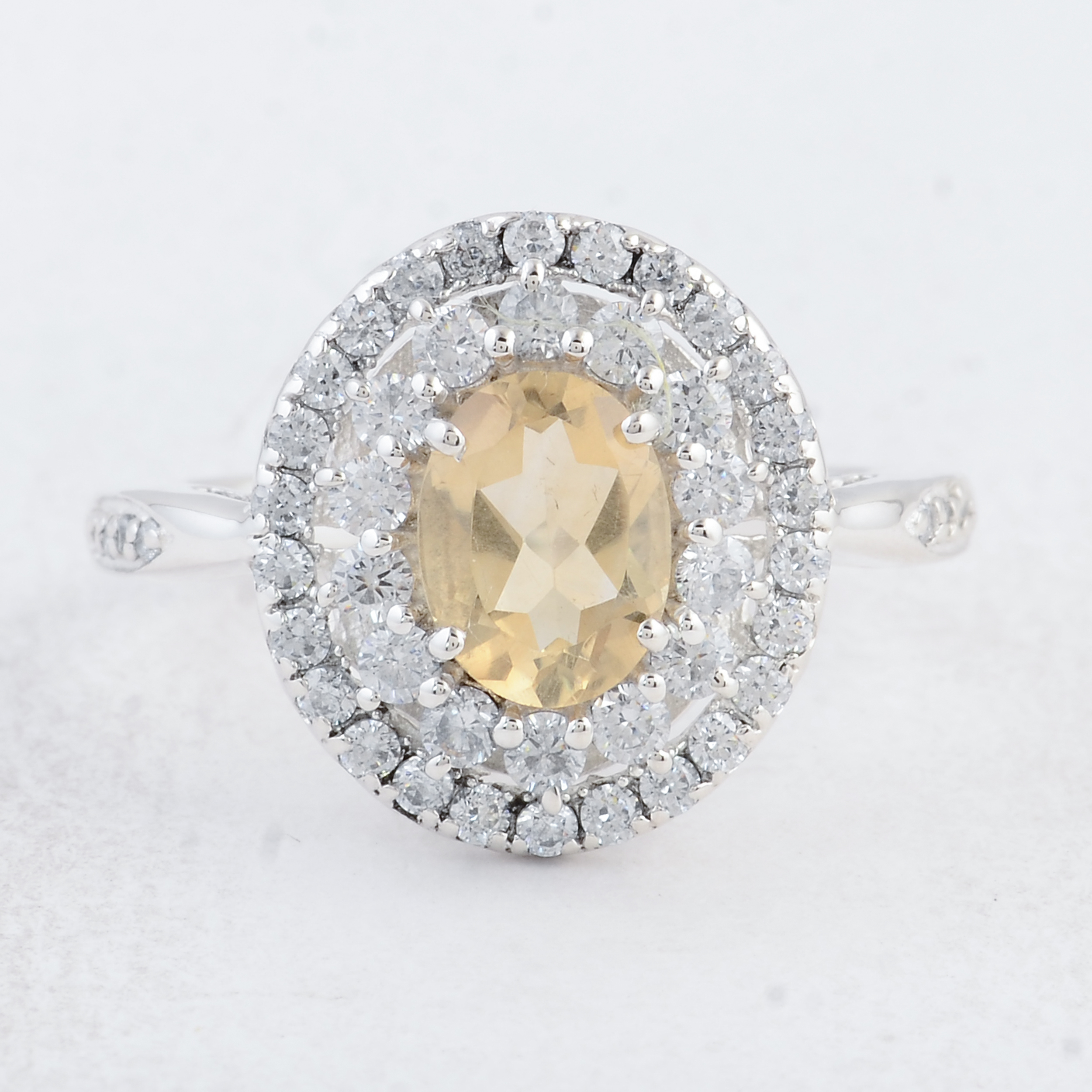 Gem Stone King 0.96 Ct Peridot & Citrine Heart Pendant – 925 Sterling Silver With 18" Chain - View #4
