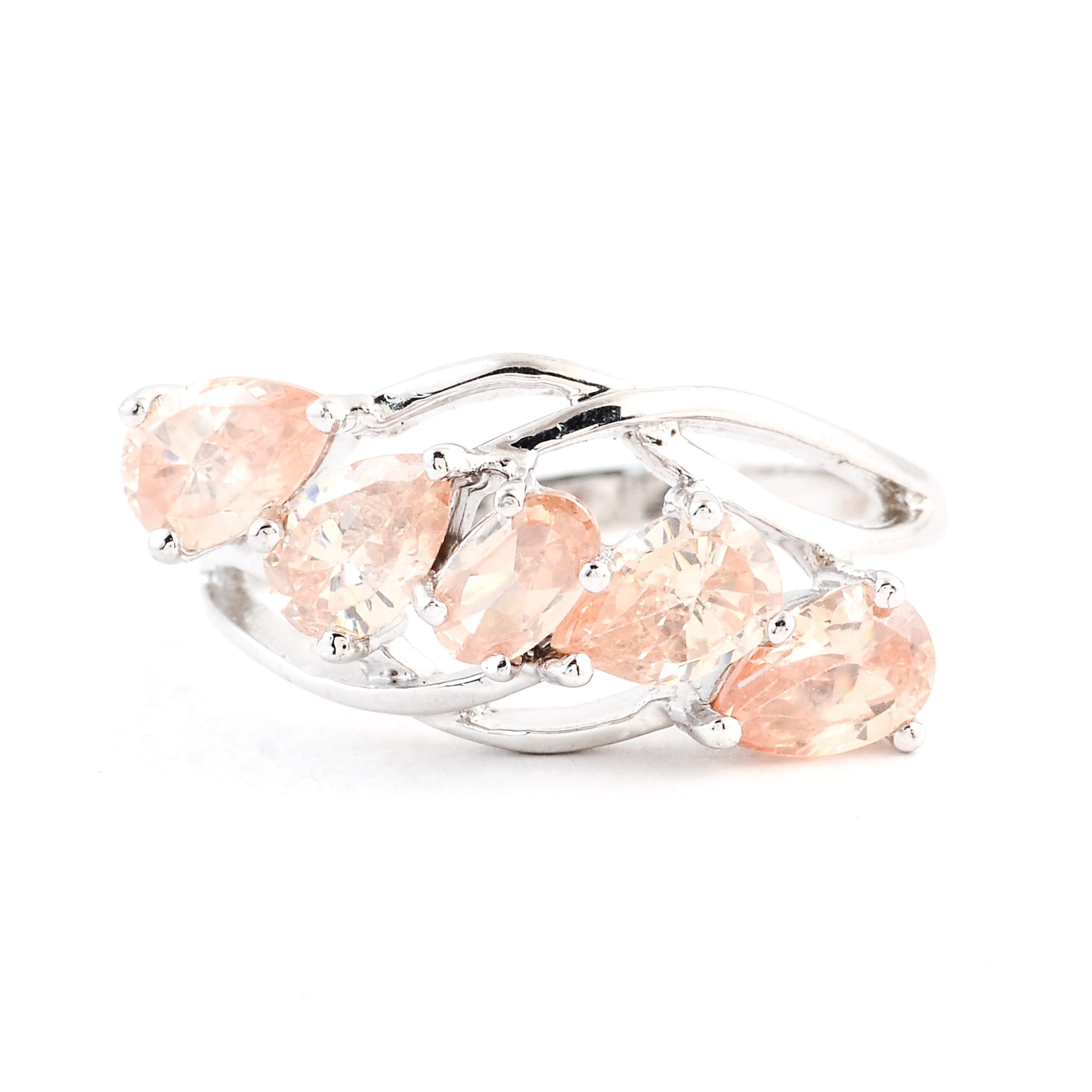 NO RESERVE 2.93 Ct Cubic Zirconia 925 Sterling Silver Ring