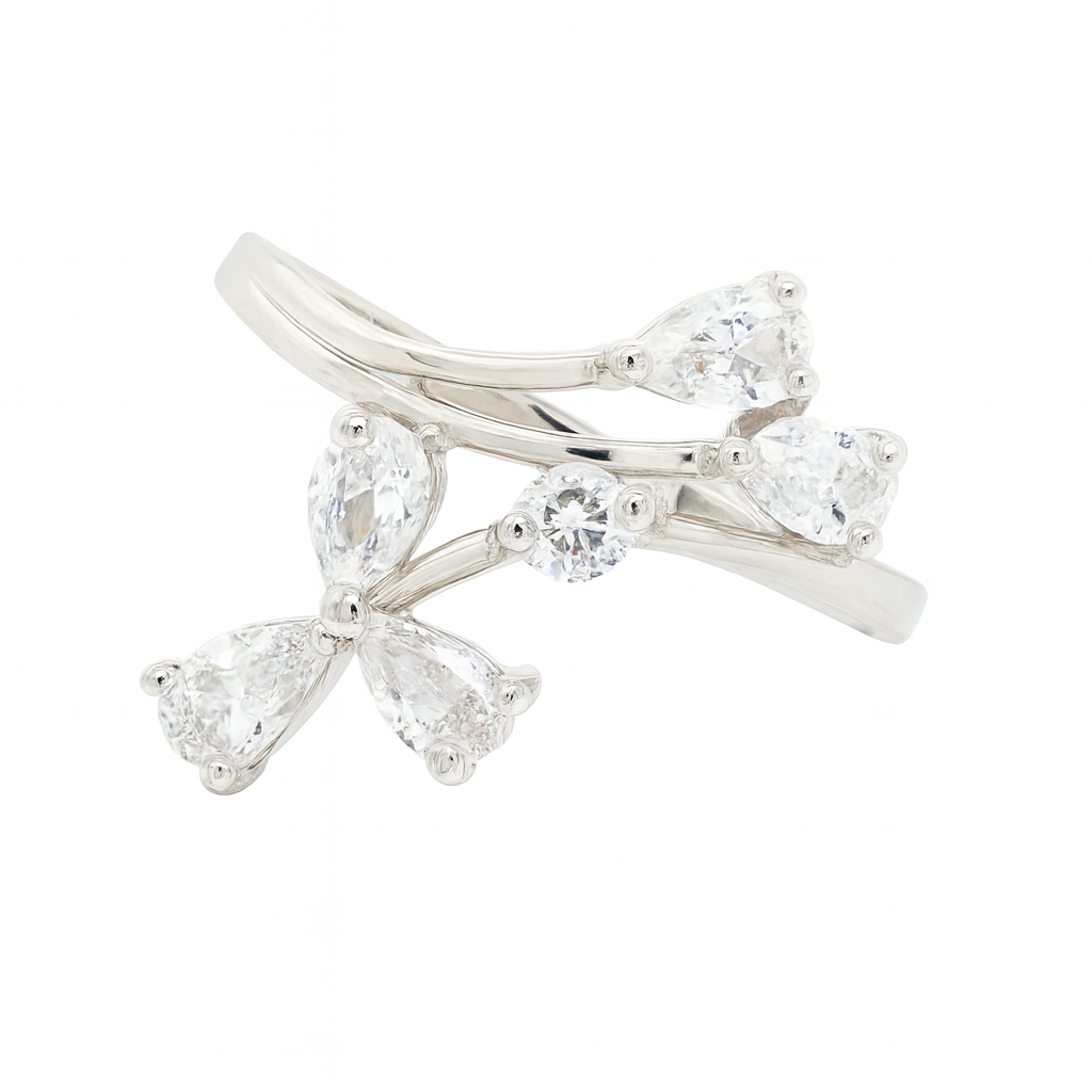 NO RESERVE 3.25 Ct Cubic Zirconia 925 Sterling Silver Ring